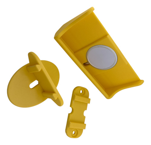 Base Carga Inalámbrica iPhone Pared O Escritorio Mgintegrado Amarillo