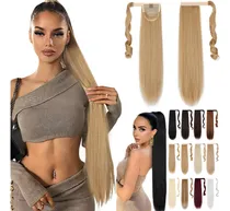 Comprar Coleta Postiza Cabello Lacio Caballo Natural Extensiones