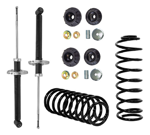 Kit Amortiguadores Bases, Resortes Ag Vw Jetta A2 87-92 Tras