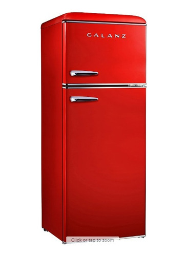 Refrigerador Con Congelador Galánz  Retro 7.6 Cu.8 Pies #mtx