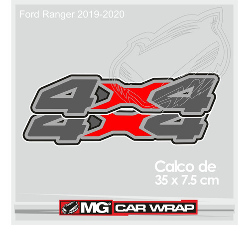 Calco 4x4 Ranger 2019 2020 Kit X 2 U