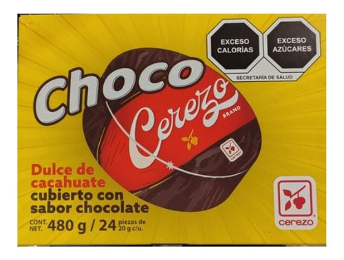 Choco Mazapan Cerezo 24 Piezas, Cont. Net. 480 G.