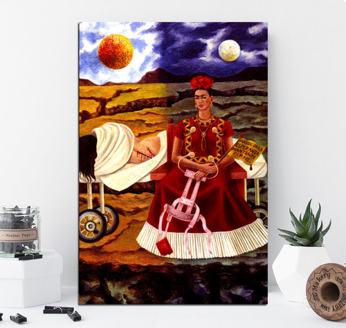 Cuadro Canvas Frida Kahlo Arbol De La Esperanza Mexican Art