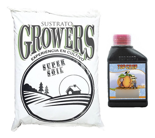 Sustrato Growers Super Soil 50lts Con Top Crop Bud 250ml
