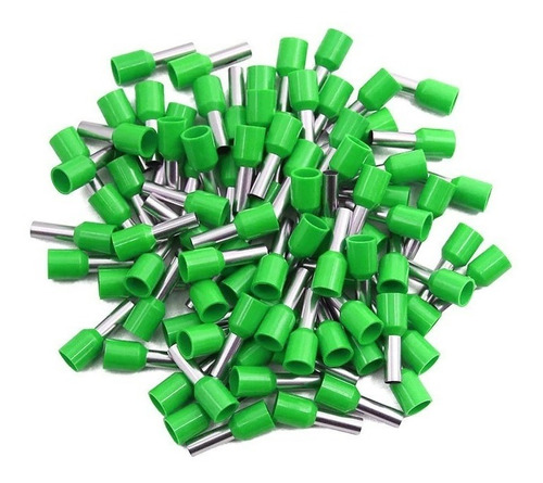 Kit Terminal Tubular/tubolar Ilhós 2,5mm Verde 100und