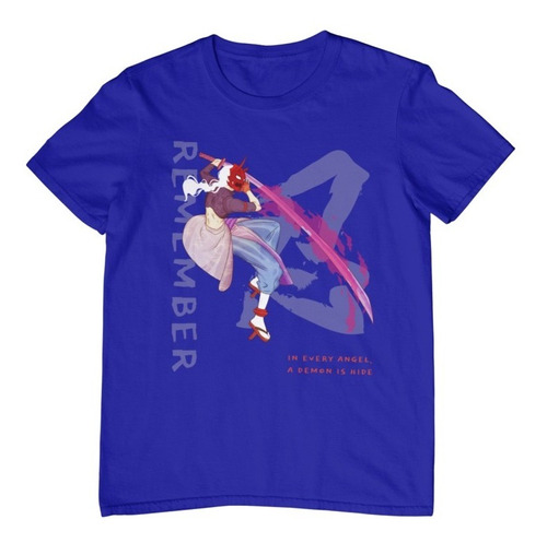 Playera Oversize Hombre-anime-chica Samurai