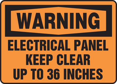 Seguridad Vinilo Adhesivo Texto  Warning Electrical Panel Up