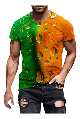 Nueva Camiseta Para Hombre, Casual, Con Estampado De Cerveza