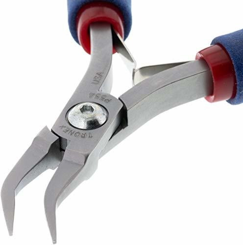 Pliers Tronex Bent Nose Mousebite Smooth Jaw Fine Tips (stan