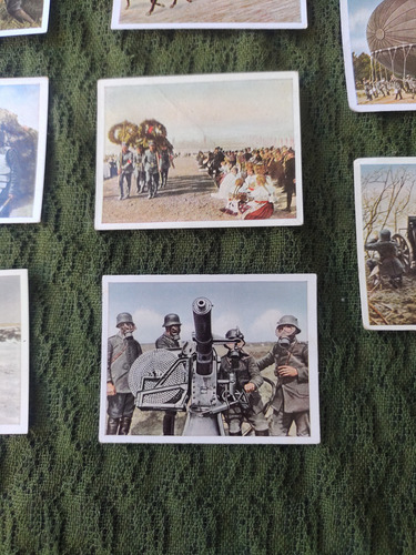 8 Figuritas De Cigarrillos Alemanas Primera Guerra Soldados Batallas (Usado)