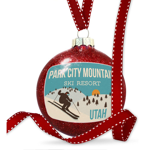Christma Decoration Park City Mountain Ski Resort Ornamento