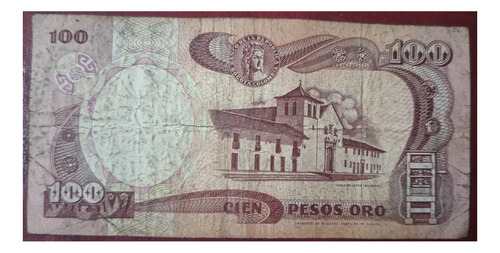 Billete De 100 Cien Pesos Colombianos - Año 1991