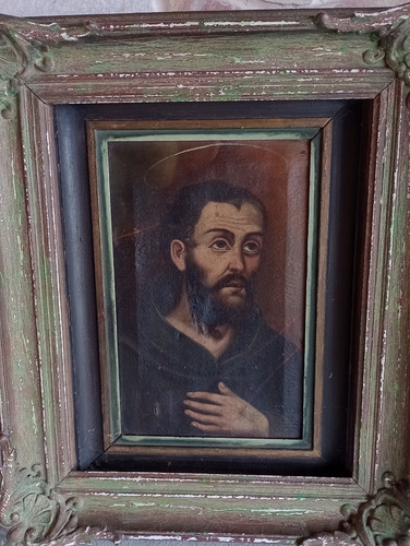 Antigo Quadro Histórico Ost Século 19 Frei/ Baronesa Jundiaí (Usado)