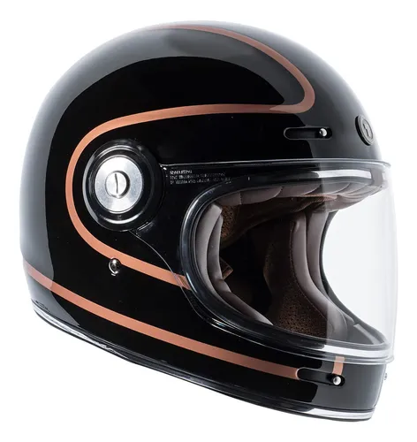 Casco De Moto Torc T1, Retro, Integral, Unisex, Color Cobre