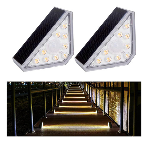 Luces Led, Luces De Escalera Solares 2 Monocristalinos 6v