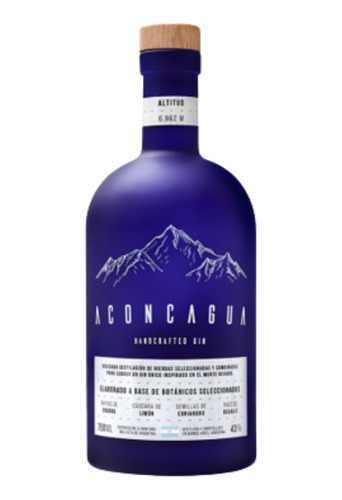 Gin Aconcagua Dry 750ml Navidad Fiestas Regalo Empresarial