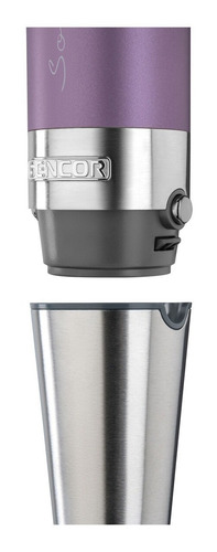Imagen 3 de 9 de Hand Blender Metalizado Violeta Sencor Mini Batidora