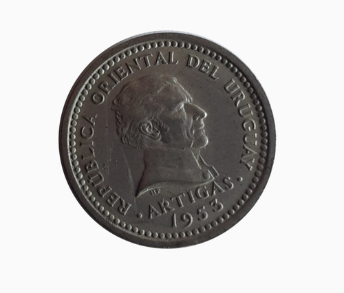 Moneda Uruguay 1943 2 Céntimos