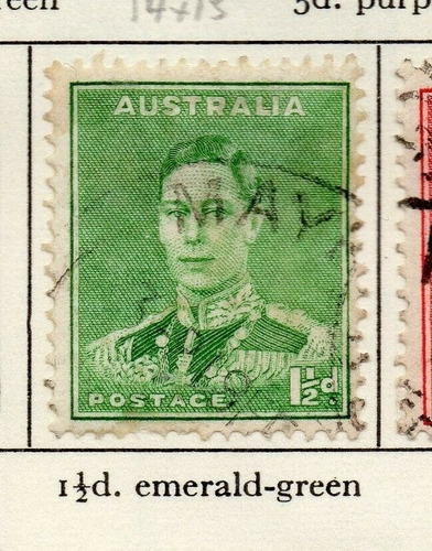 Imagen 5 de 7 de Estampillas Australia 1937/41 - Coronación Isabel I Jorge Vi