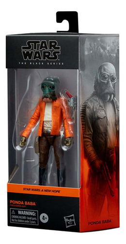 Figura De Acción Star Wars The Black Series Ponda Baba 15 Cm