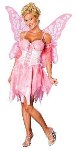 Secret Wishes Sugar Plum Fairy Costume Con Alas, Rosa, Medio