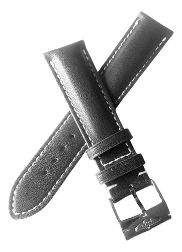 Correa Negra 22mm Con Hebilla Compatible Breitling Navitimer