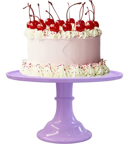Klaskware Soporte Redondo Para Pasteles Morado 11 Soporte De