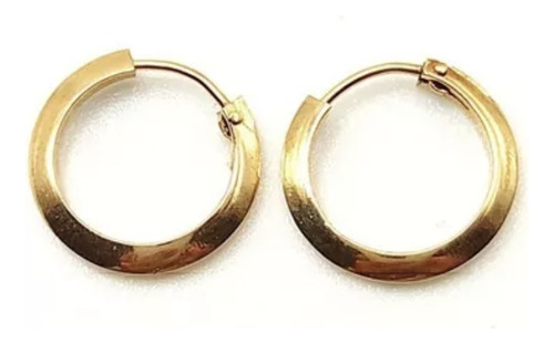 Aros Argollas Planas Oro 18 Kilates