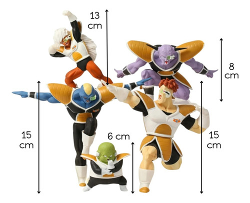 Fuerzas Especiales Ginyu Figuras De Colección Dragon Ball Z