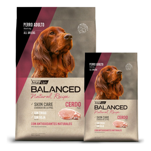 Vet Can Balanced Cerdo Y Arroz 15 Kg + 3kg + Envio 