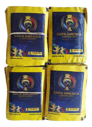 25 Sobres Cerrados Copa America Centenario Usa 2016 Panini