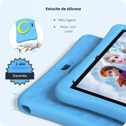 Tablet 7 Pulg Para Niños Con Funda Silicona Sistema Android Azul