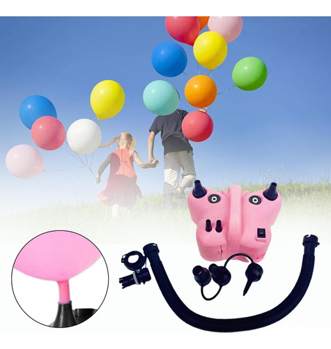Bomba Eléctrica Para Inflar Globos, Compresor De Aire,
