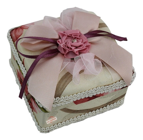 Organizador Estuche Joyero Alhajero Joyas Flores Df-40