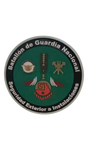 Insignia De Pvc Batallon De Guardia Nacional Seguridad Ext