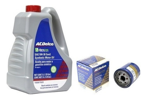 Kit Cambio Aceite 5w30 Chevrolet Onix 1.0 2021 (2 Pzs)