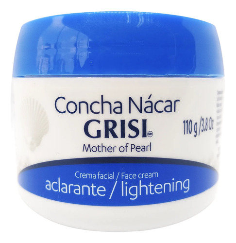 Crema Facial Aclarante Concha Nácar Grisi Sólida 110g