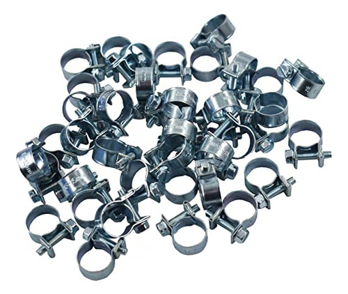 30pack 11-13mm Zinc Plated Fuel Injection Hose Clamps A...