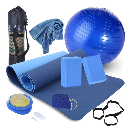 Beginners Yoga Starter Kit Set - Esterilla De Yoga Antidesli