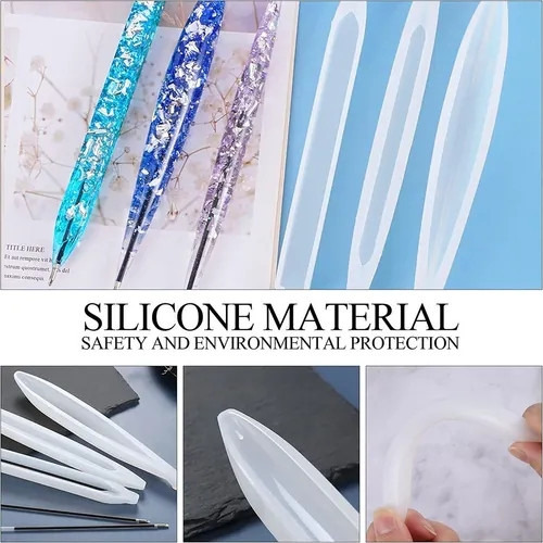 9 Moldes De Silicona Para Pluma Estilográfica Con 75 Recambi