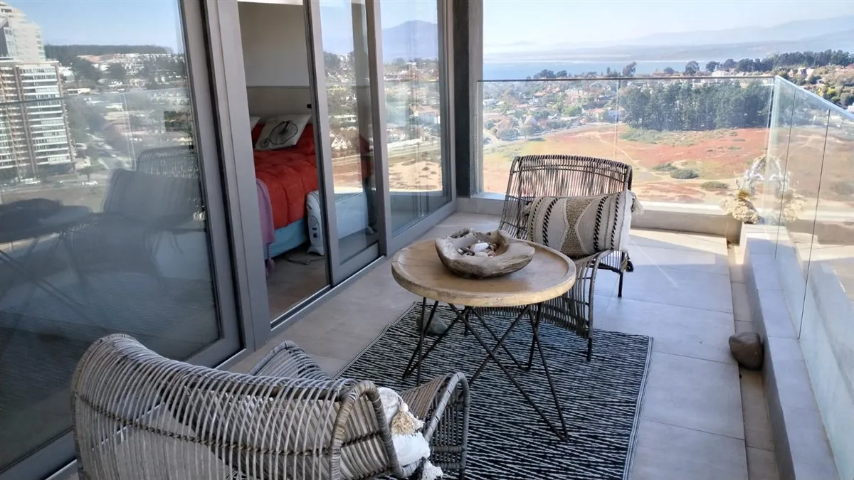 Imagen 2 de 20 de Cómodo Y Lindo Departamento Amoblado En Reñaca Norte