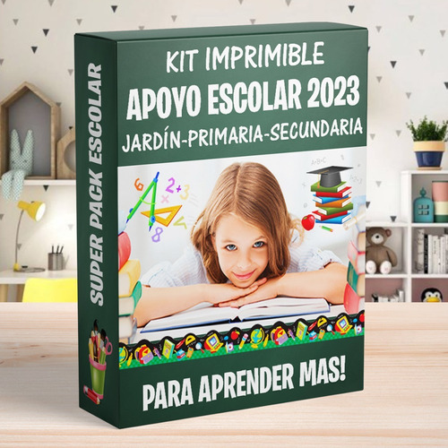 Kit Imprimible Apoyo Escolar Material Complementario Colegio