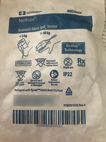 Sensor Adesivo De Oximetrias Nellcor