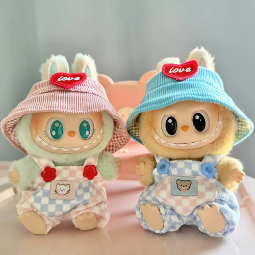 2 Piezas De Ropa Labubu Felpa Para Traje Labubu