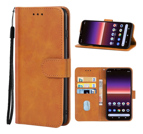 Funda De Piel Para Sony Ericsson Xperia 10 Ii