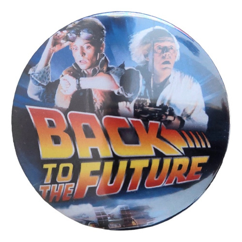 Boton O Prendedor De Back To The Future (7.5cm)