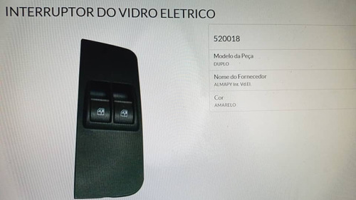 Imagen 1 de 3 de Boton Interruptor Vidro Elect Con Base Compl Fiat Palio 2p 