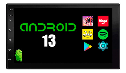 Central Multimidia Mp5 7 Pol Android 13 Ios Gps Sd Bluetooth
