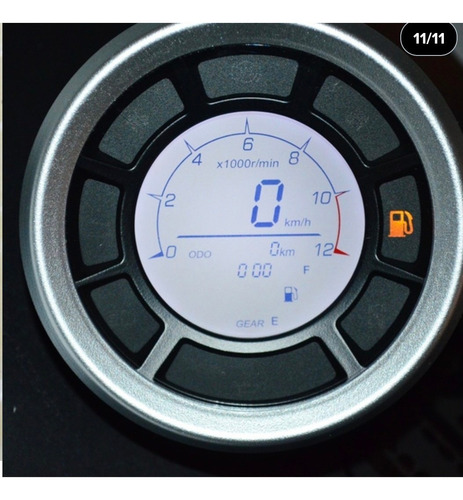 Motocicleta Lcd Digital Velocímetro Odômetro Tacômetro Mf-6