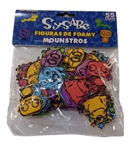 Figuras De Foami Monstruos Surtido Sysabe